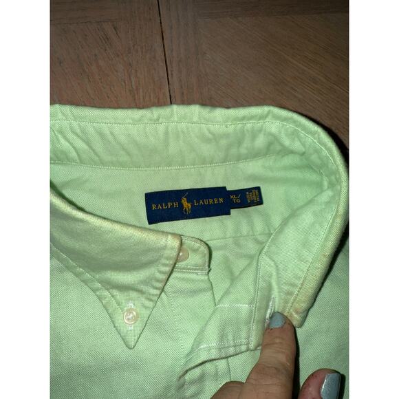 Ralph Lauren Women's Classic-Fit Oxford Shirt in green size XL - Picture 5 of 9